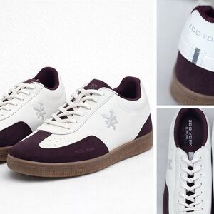 Zoo York Women's White and Deep Purple Sneakers